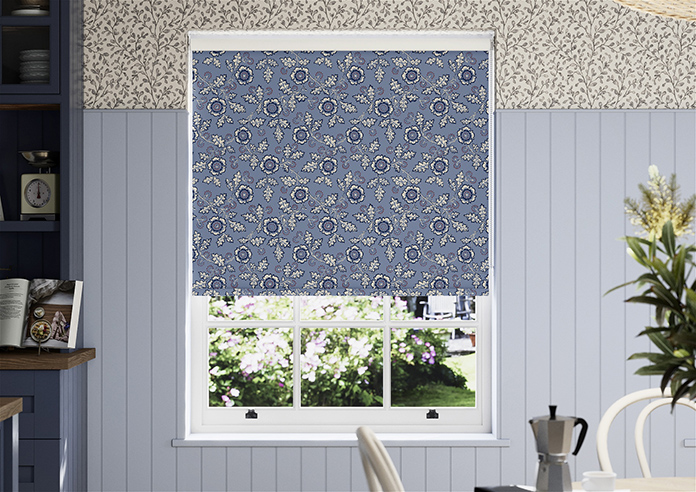 Land & Shore River (Blackout), Blue Red - Roller Blind - Image 3